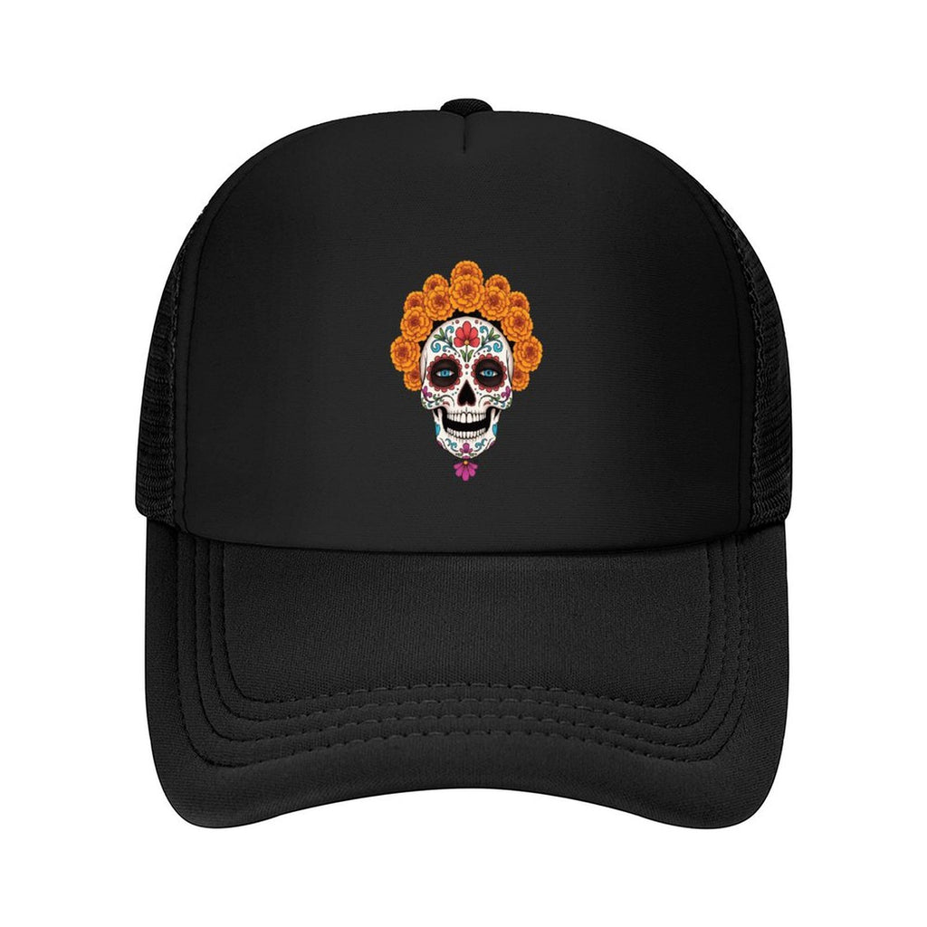 Marigold Sugar Skull Hat (Front Printing)