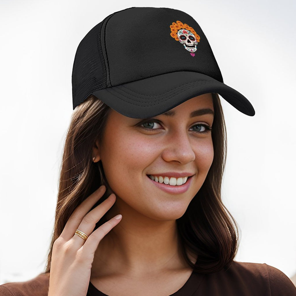 Marigold Sugar Skull Hat (Front Printing)